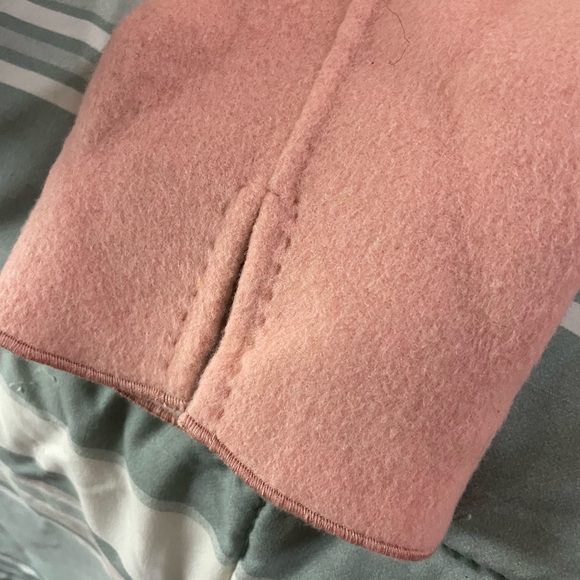 Chicos Plush Reversible open front Jacket size 16 18 XL size 3 rose pink wool - Picture 11 of 16
